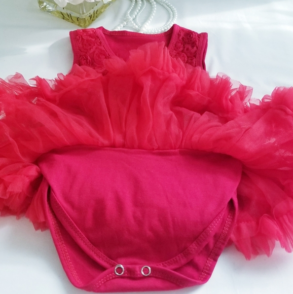 Baby Girl's Red Tutu Dress - Picture 9 of 13